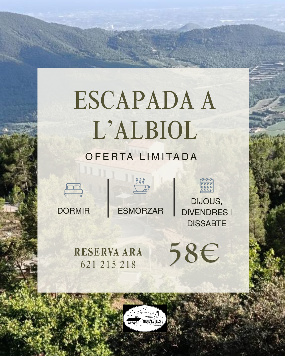 Oferta limitada! Escapada a L’Albiol